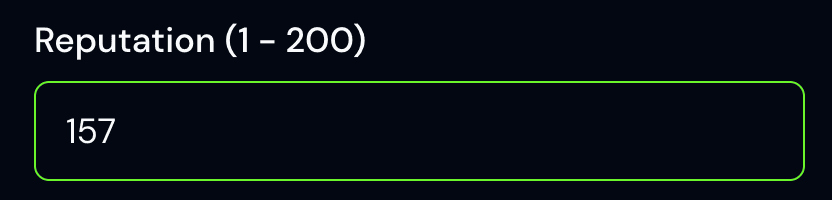 Add a reputation rating for your league